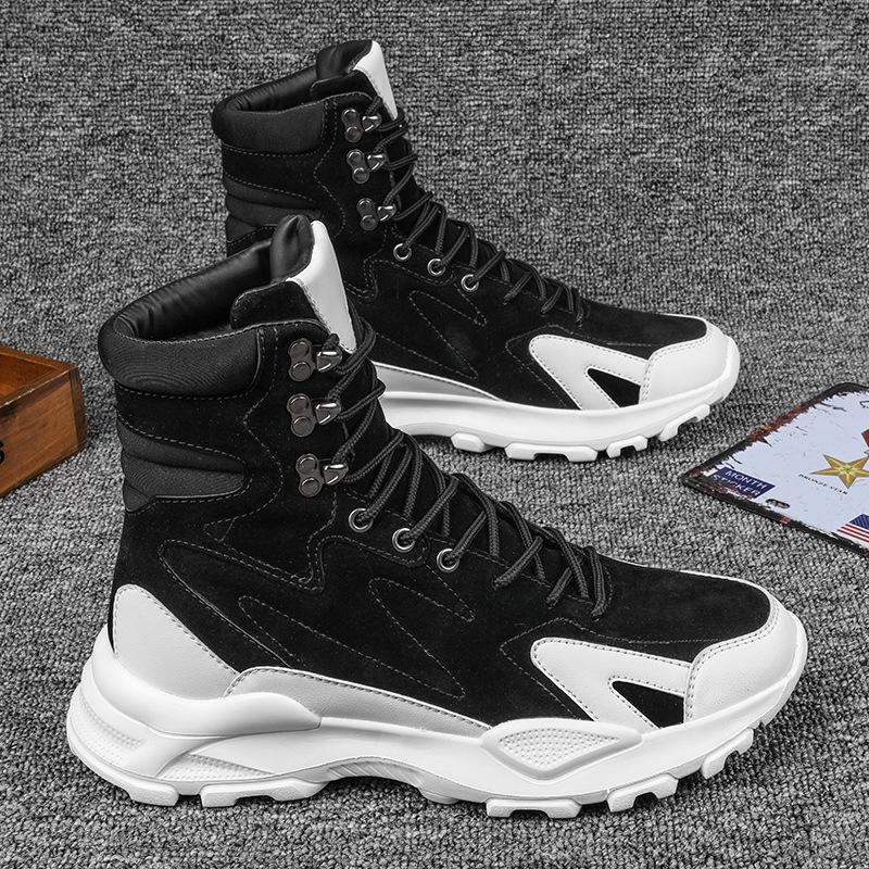 High-top New Autumn Leisure Sports Mountaineering Hiking Locomotive Boots Martin Boots