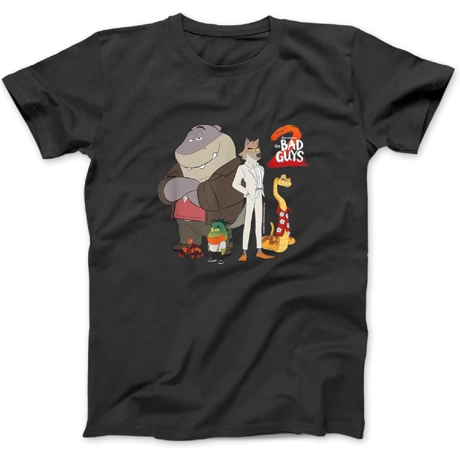 2 The Original Bad Guys 2D Style T-Shirt, Sweatshirt, Hoodie for Men Women Kids Made in Canada Black XXXXXL разноцветный