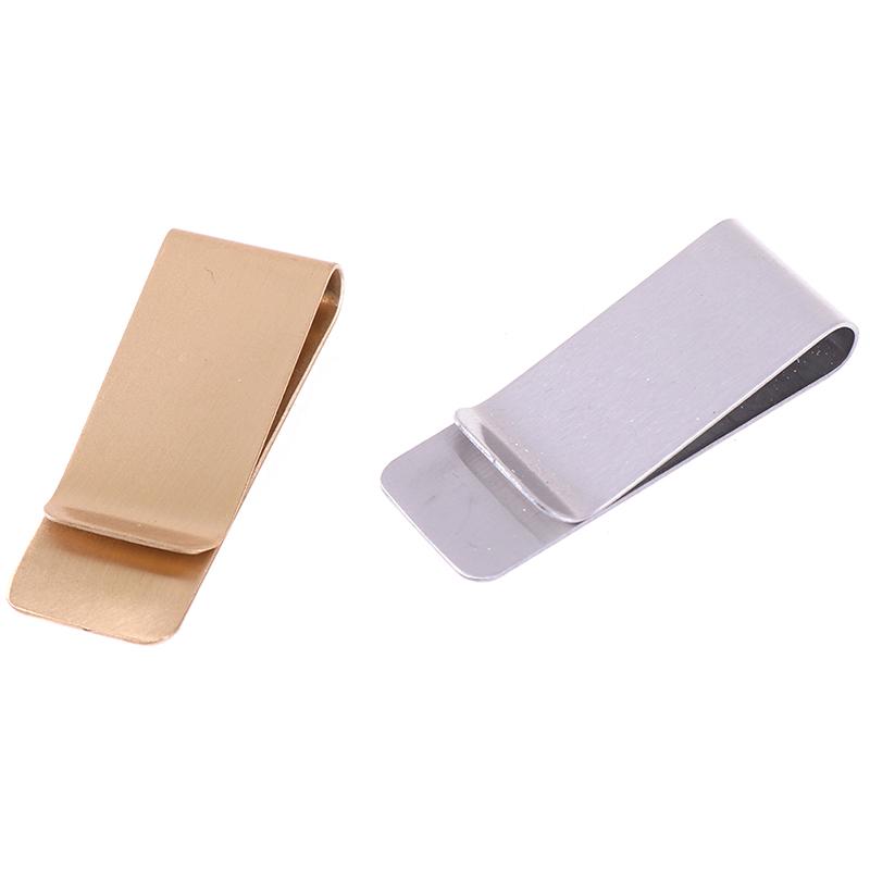 Slim Stainless Steel Men Purse Cash Money Clip Wallet Credit Card Holder