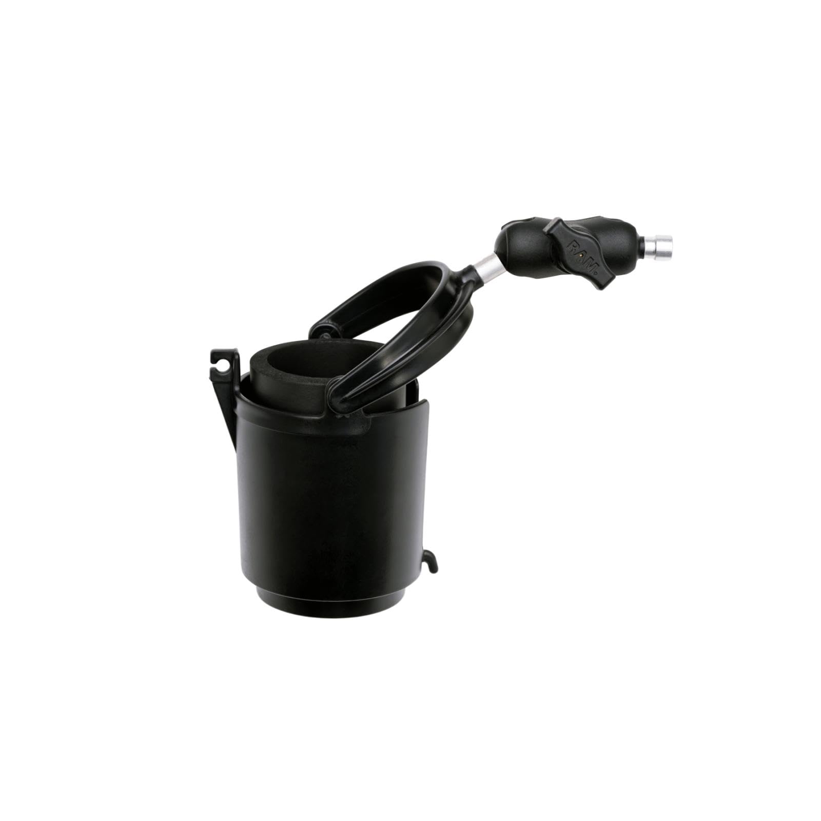 

Комплект держателя для напитков Ram Mounts с основанием на болте M8 (S) & (Короткая рука) Шарик 1 дюйм, RAM-PL12 чёрный