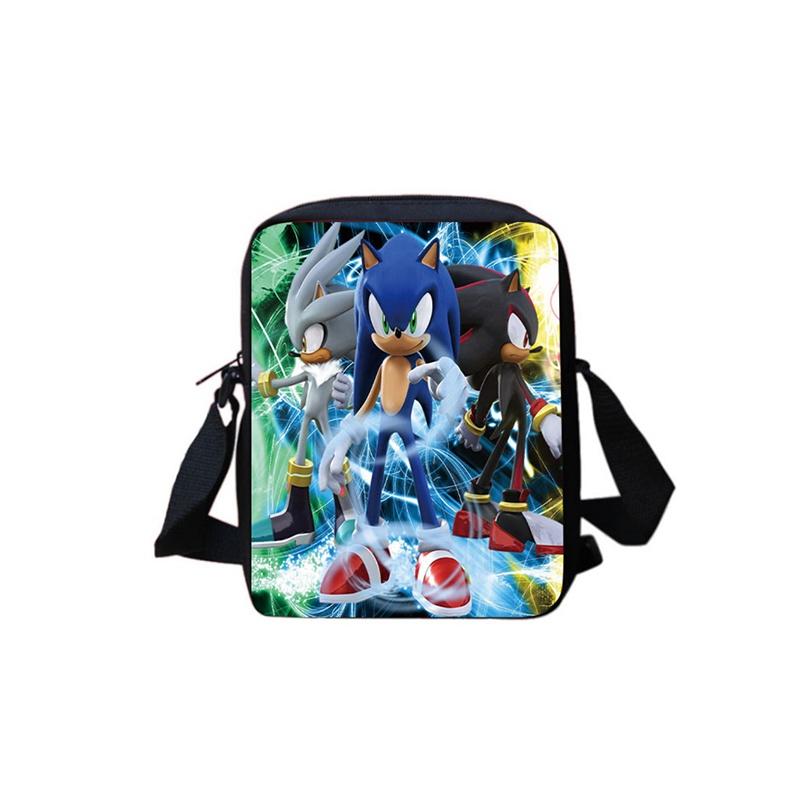 Mochila Escolar Sonic para Estudantes Grande Capacidade Impermeável Bolsa de Ombro Viagem ao Ar Livre Presente