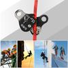 Azarxis Micro Pulley Ascender Climbing Pulley Rope Pulley Rigging Rescue Mountaineering Rock Climbing Abseiling (Orange)