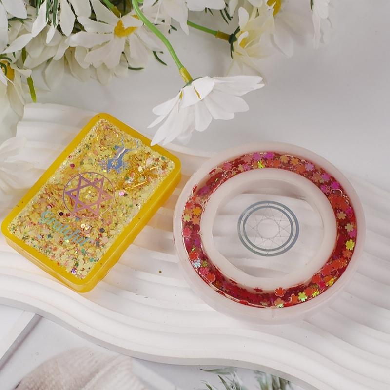 Photo Frame Silicone Mold Quicksand Crystal Epoxy Molds Resin Casting Pendant Mould DIY Craft Handmade Table Decoration