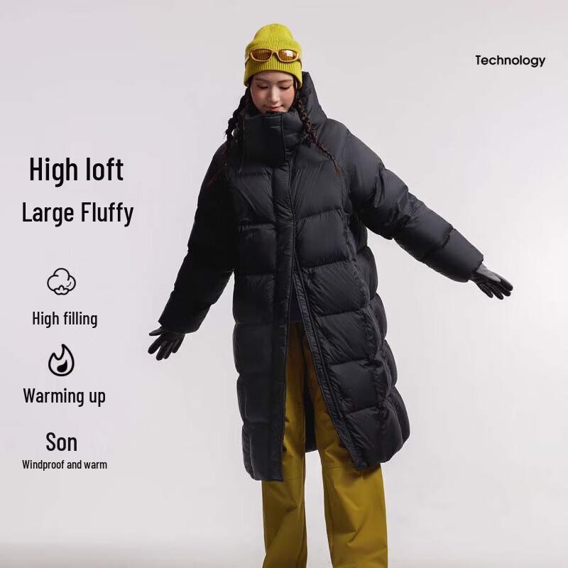 CAMEL Women s Mid-length Puffer Down Jacket S