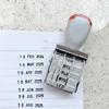 English Date Stamp Business Stamp Roller Office Stamp Rolling English Date Stamp Date Stamp Multifunction Rubber Stamp