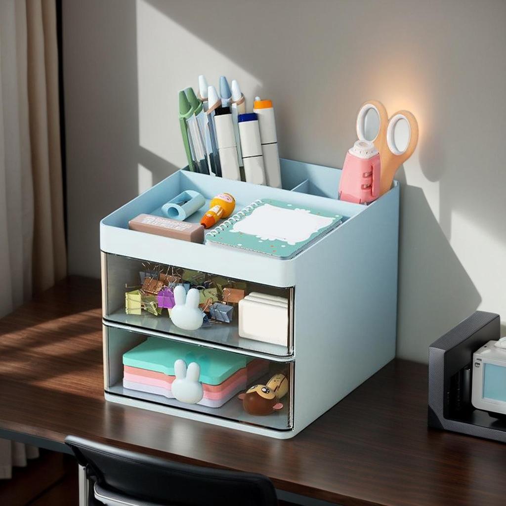 Pen Holder for Desk Desktop Makeup Stand Multi-Functional Desk Organizer for Bathroom Home Kitchen Classroom Makeup Station