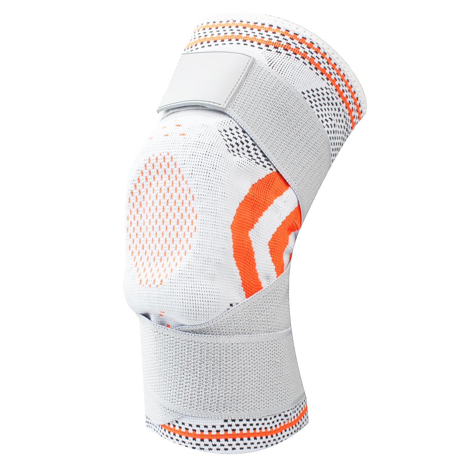 

Durable And Safe Unisex Double Strap Sports Knee Brace Breathable With Silicone Pads And Spring Support Strips For Cycling M