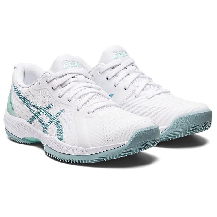 Asics Buty sportowe damskie Solution Swift FF Clay White Smoke Blue 1042A198-104