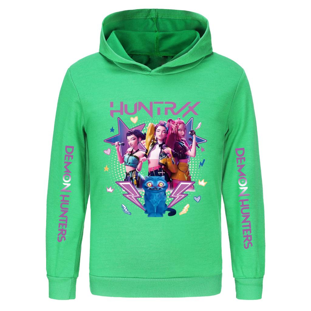 Children's Clothing Fashion Cartoon Printed Pattern Sports Shirt Top Casual Comfort Hoodie Sweatshirts Kids Unisex
