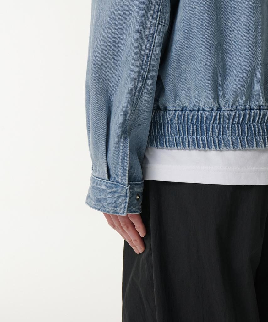 Musinsa Standard Oversized Denim Blouson Jacket [Light Indigo]