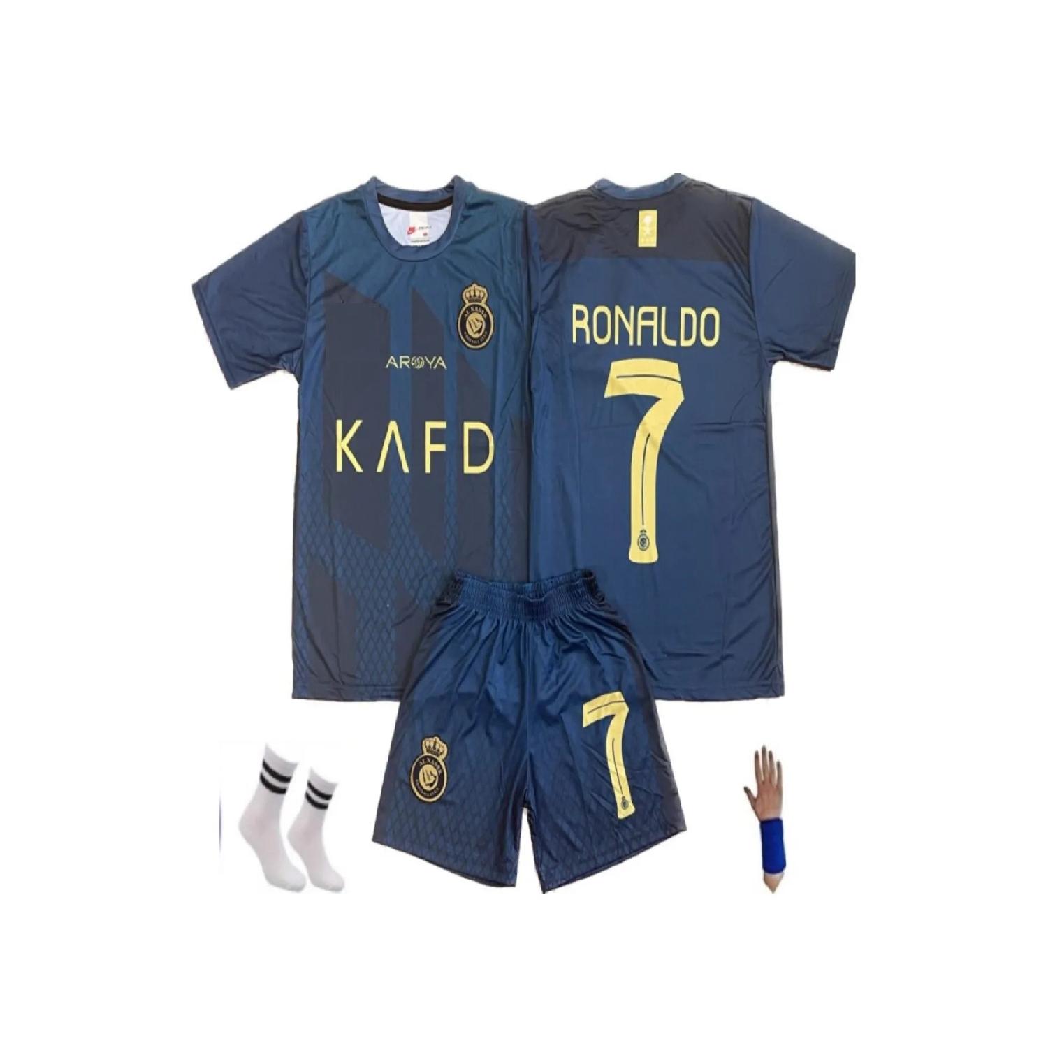 

Детский футбольный болельщик C.ronaldo All Nasr сезона 2023/24, 4 шт., зеленый