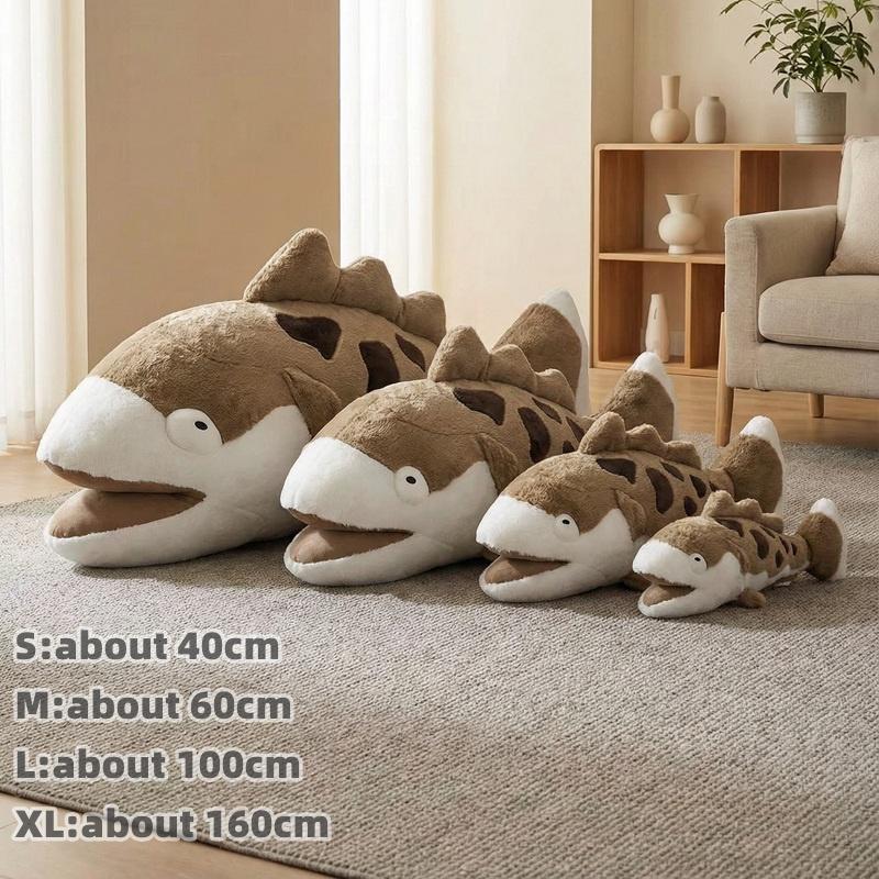 Stuffed Perch Arapaima Dolphin Sea Animals Sofa Home Decor Cushion Children's Nap Sleep Dolls Gifts