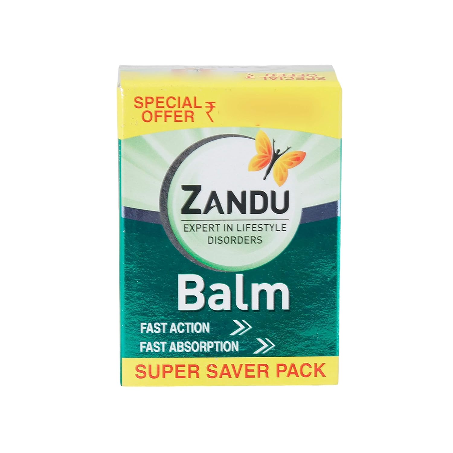 Zandu Balm Ayurvedic Herbal Comfort Balm For Temples Neck And Body Soothing Massage Balm 50 ml Pack Of 1 Travel Size