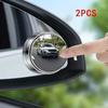 2pcs 360 Degree Adjustable Blind Spot Mirror Universal Fit Wide Angle Mirror  Driving Safety