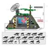 MOC World Camo Tent Command Room Weapons Equipment Sentry War Scene Military City Building Blocks Model Bricks Kits Sets Ideas