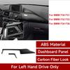 2 Teile/satz Auto Center Konsole Dashboard Panel Trim Abdeckung Carbon Look Aufkleber Für 3 4 Serie F30 F31 F32 f33 F36 LHD