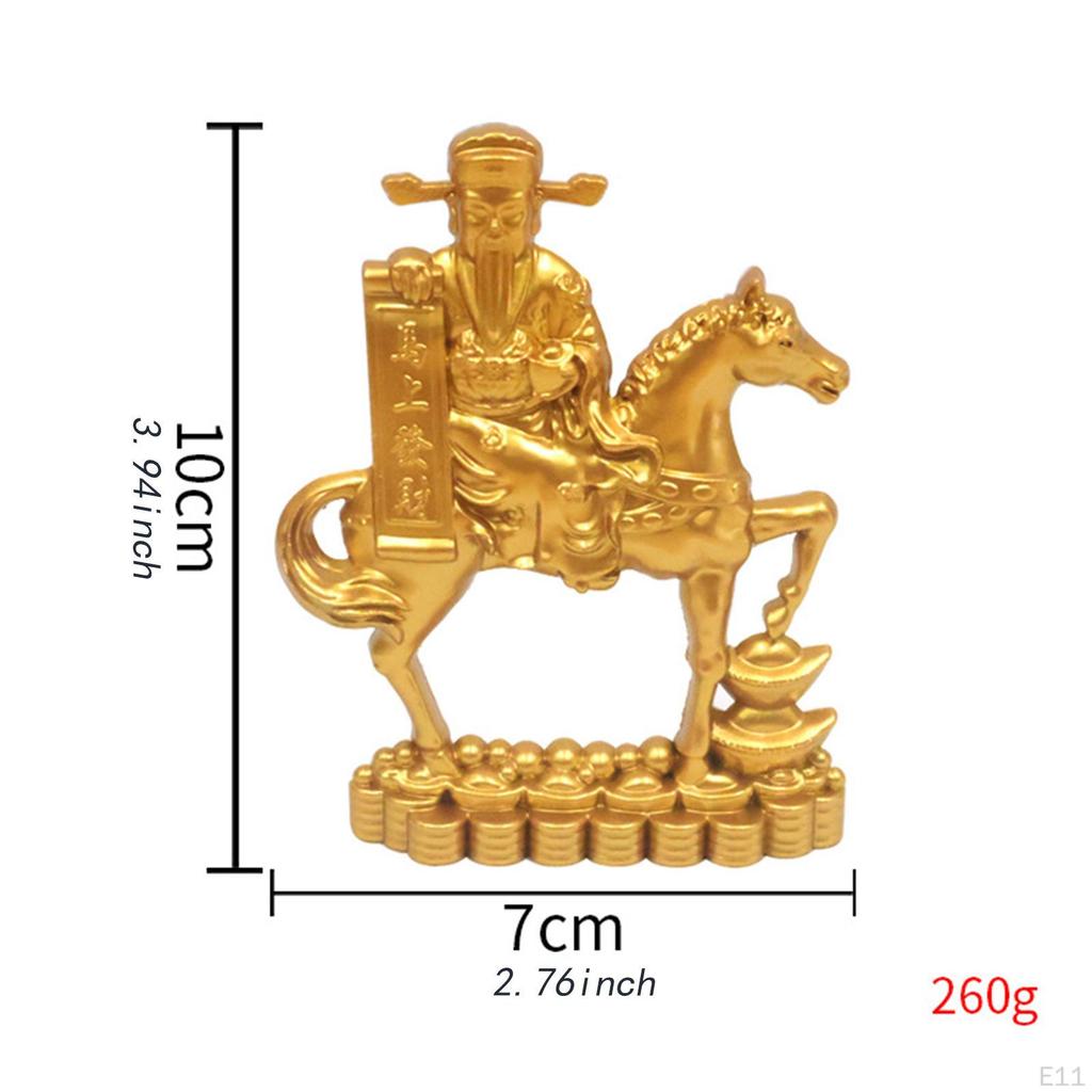 Chinese Horse Statue Animal Sculpture Table Decoration Alloy Home Decor Figurine for Bookcase