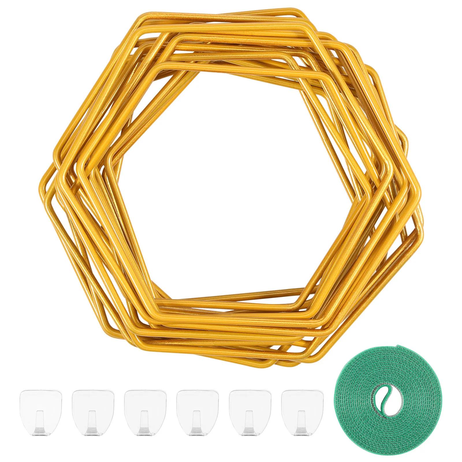 

18Pcs Plant Climbing Chain Trellis Metal Rustproof Hexagonal Wall Hanging Trellis Support Kit with Hook for Indoor Outdoor Vine