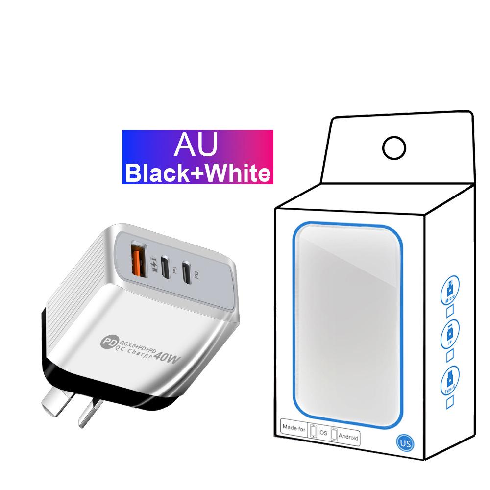 Universal Charger: 1U+2PD Power Adapter for EU, US, UK, and AU Standards