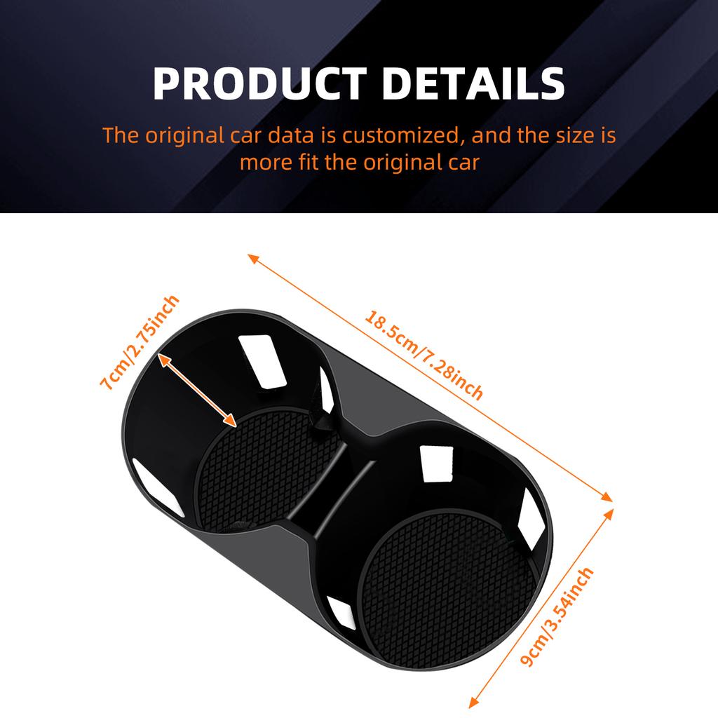 KodoLab Car Accessory For Mazda CX5 2017-2025 Silicone Center Console Cup Holder Mat Anti Slip Waterproof Interior Modification