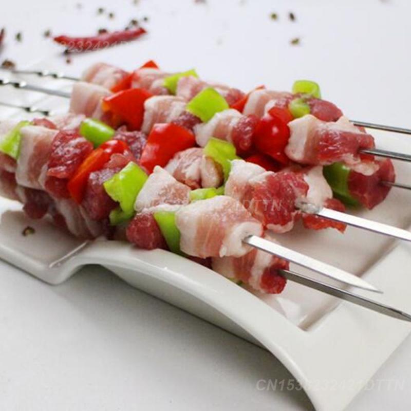 Barbecue Sign Combo Pack Easy To Clean Stainless Steel Kitchenware Roasting Fork Anti-oxidation Convenient Skewers Fork