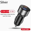 Dual USB 66W 3.1A Fast Car Charger QC3.0 Power Adapter Voltage Monitor Fast Charging For iPhone Xiaomi Samsung Huawei OPPO