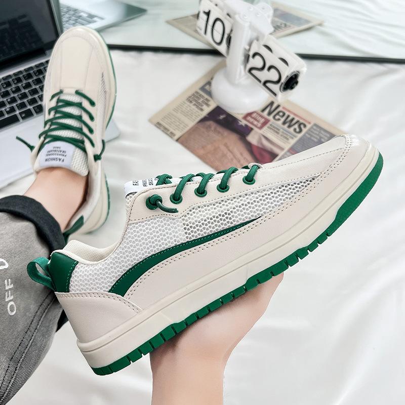 Летние дышащие 22 новые сетчатые тонкие полые сетчатые туфли спортивные и повседневные маленькие белые кеды летние модные туфли 39