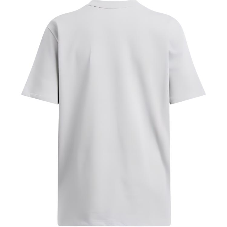 Under Armour Comfortable Loose Fit Round Neck Short Sleeve T-Shirt Women tops Modern-Gray 1386853-012