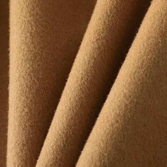 Winter Double Sided Woolen Coat Women Solid Color Hooded Overcoat Loose Large Pockets Outerwear Streetwear