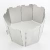 9 Plates Survival Foldable Cooker Gas Stove Wind Shield Metal Camping Windscreen