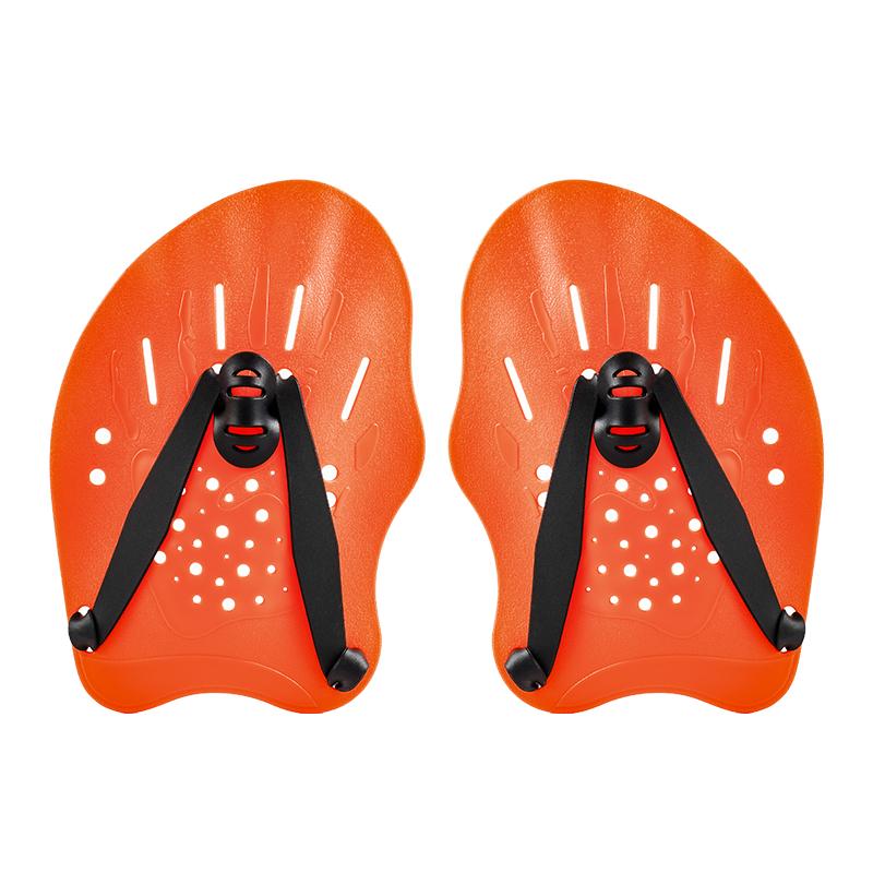 Swimming Training Hands Flippers Swim paddles, Swimming Training Freestyle Swimming Frog Paddles With Adjustable Silicone Straps L