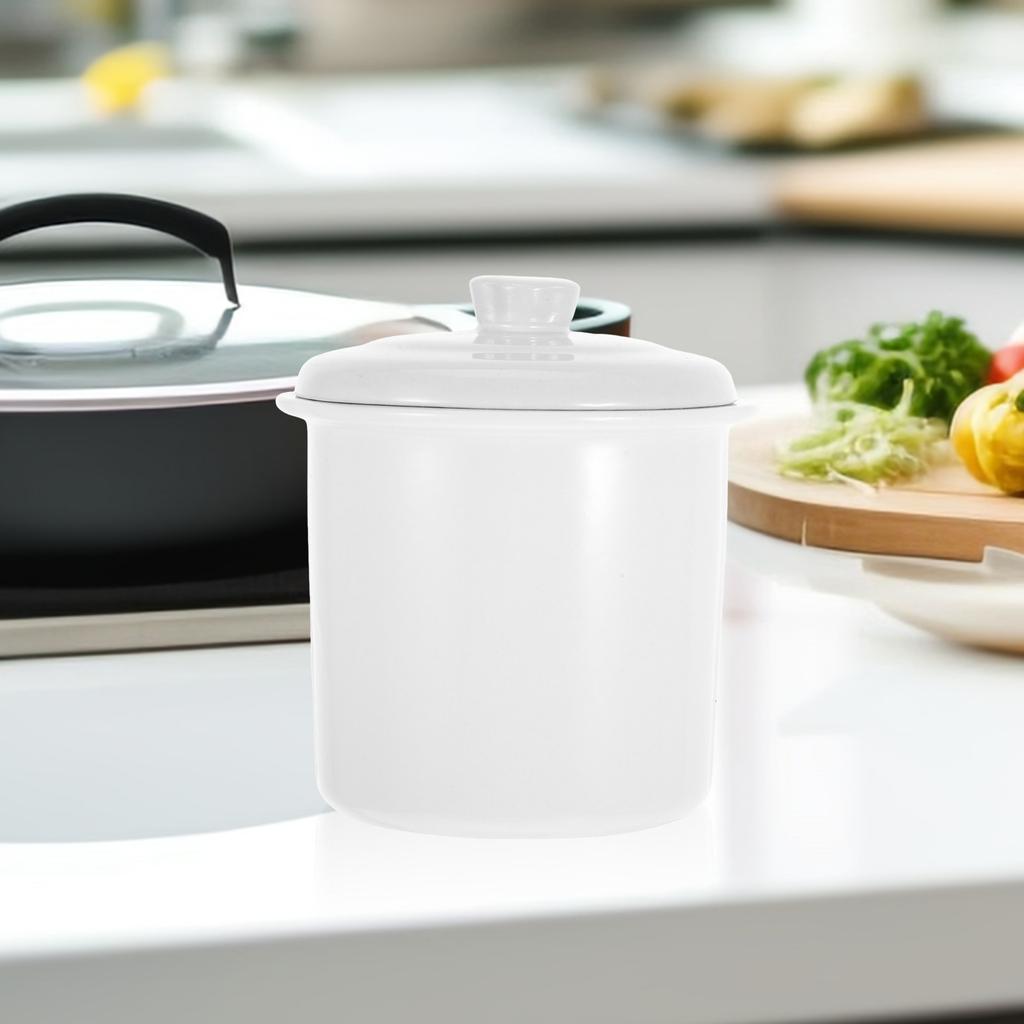 French Butter Dish Porcelain Ceramic 0.45L Lidded Foods Keeper Spreadable Fresh Butter Tray for Kitchen Counter