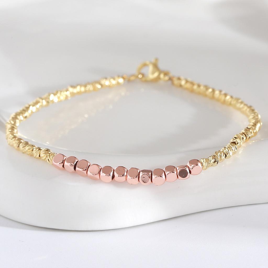 Geometrisches Kupferarmband Unisex Minimalistisches Kettenschmuckstück Für Hochzeiten Und Geschenke