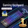 WRK61 RGB Mechanical Gaming Keyboard with Blue Switches & Mouse Macro E-sports Setup