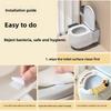2Pcs/set Durable Reusable Toilet Mat Waterproof Cartoon Adhesive Toilet Sticker Universal with Handle Toilet Seat Covers