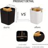 Bamboo Toothbrush Holder for Bathrooms 3 Slots Toothbrush and Toothpaste Holder Bathroom Counter Organizer