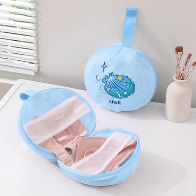 Cartoon Bra Laundry Bag Anti-Winding Breathable Bra Protective Washing Bag with Handle Anti-deformation Bra Mesh Bag