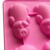 12 Hole Pig Shaped Cake Mold Silicone Cute Chocolate Jelly Rock Sugar Mold DIY Baking Mold Baking Tool