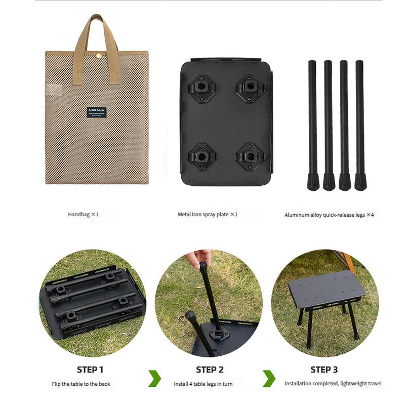 Outdoor Camping Mini Folding Table Tactical Table Small Coffee Table Portable Folding Chair Fishing Matzah Small Bench