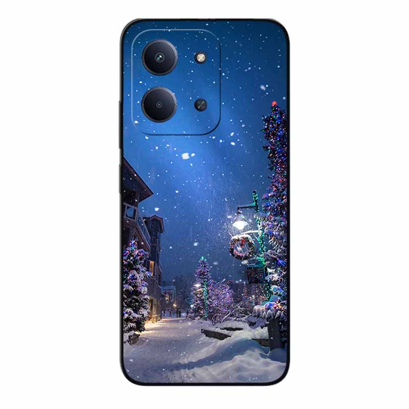 Christmas Phone Case For Redmi 15C 4G Global 171.5mm Case Black Silicone Bumper For Xiaomi Redmi15C 4G Cover 15C4G Cartoon Coque