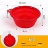 In-Stock Portable Silicone Pet Feeding Bowl - Food Grade, Foldable for Dogs & Cats.