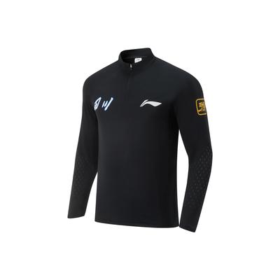 Professional Basketball Series Stand Collar Letter Print Quick-Dry Comfortable Versatile Long Sleeve T-Shirt Men Tops ATLU279-2