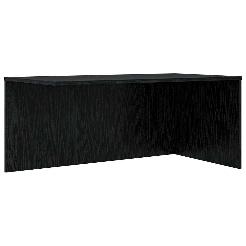 Coffee Table Set 2 Pcs Black Oak Effect Particleboard