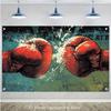 Red Boxing Gloves Collision Sports Wall Tapestry Gym Motivation Poster Vintage Grunge Background Cloth Fitness Room Decormancave