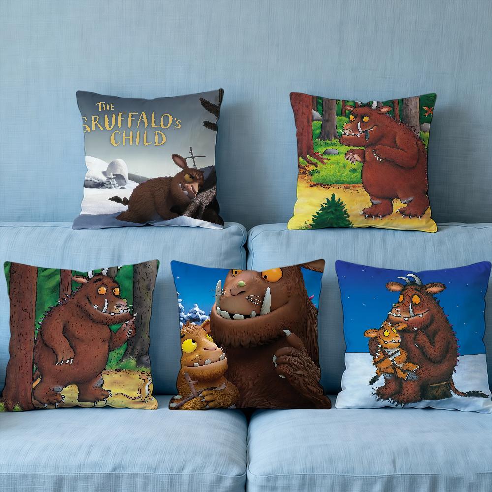 The G-GGruffalo Cushion Cover Outdoor Sofa Decorative Square Living Room Bedroom Car