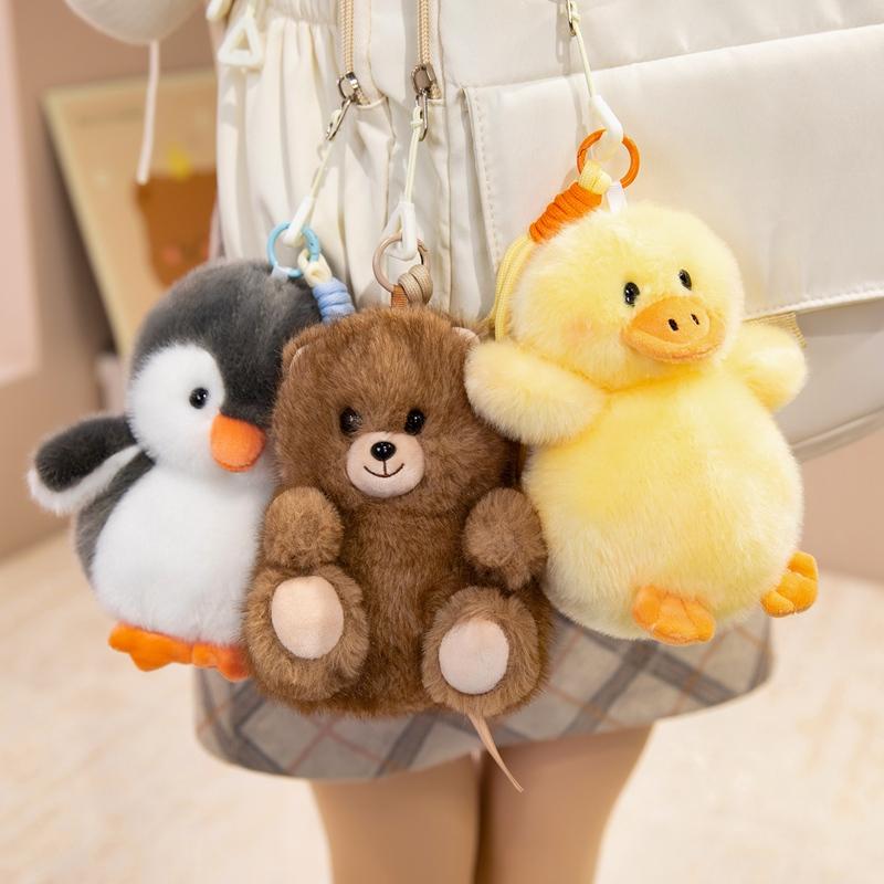 1Pc 15Cm Cute Koala Duck Bear Penguin Plush Pendant Toy Kawaii Animal Toys Stuffed Soft Dolls Adorable Birthday Gift