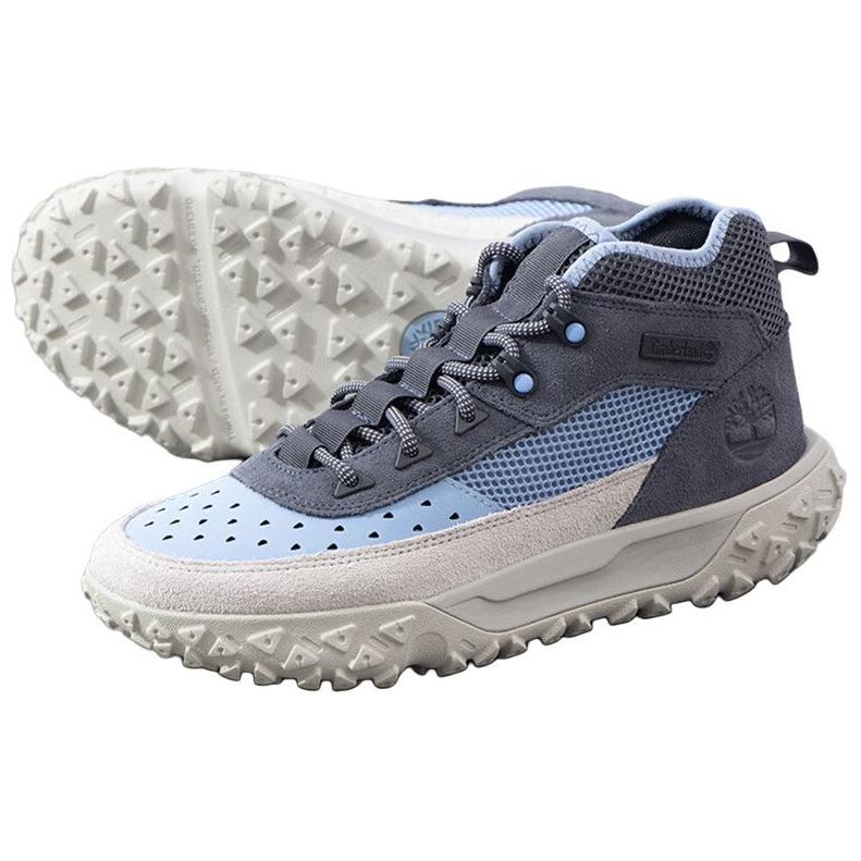 Timberland Men's Dark Blue Greenstride Motion 6 Mid Top Hiking Shoes TB0A6CW1EP3