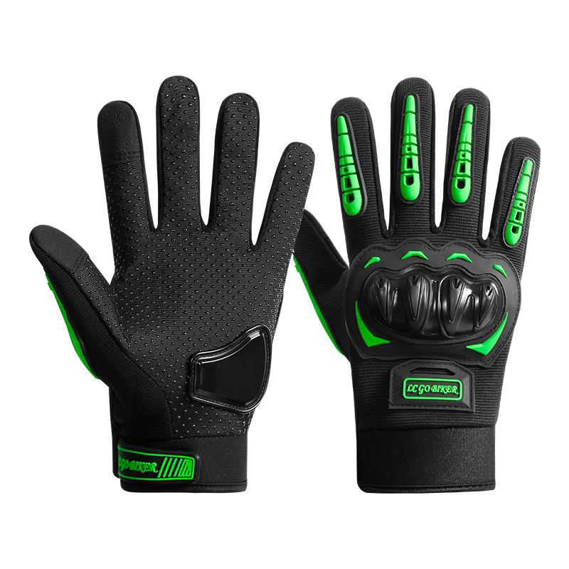 Motorcycle Riding Gloves Men's Riders Non-slip and Wear-resistant Touch Screen Protective Long-finger Locomotive Gloves