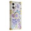 For iPhone 16 Case Stylish Flower Butterfly Pattern Ring Kickstand TPU+PC Phone Cover