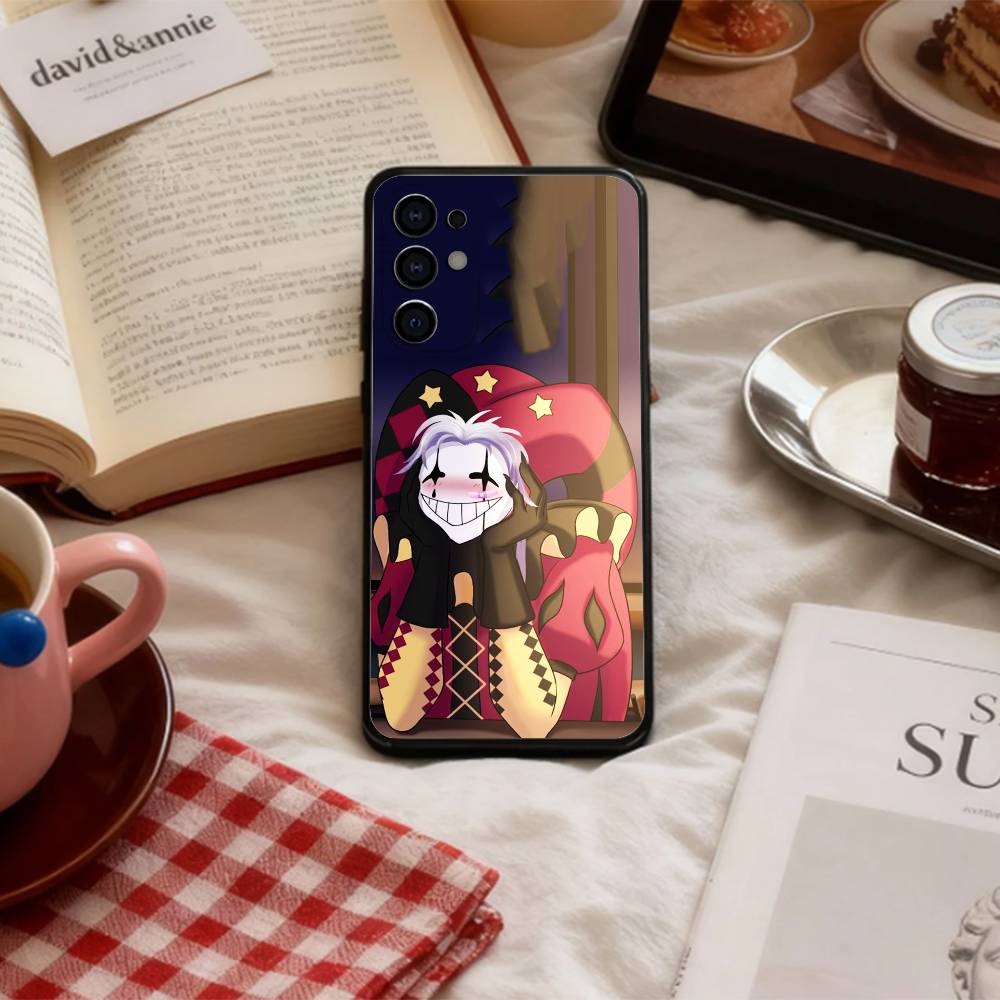 

Крутой чехол для телефона T-The Freak Circus P-Pierrot для Samsung S 25,24,23,22,30,21,10,9,Ultra,Plus,Lite,FE,4,5 G Мягкий черный чехол Samsung S26ULTRA